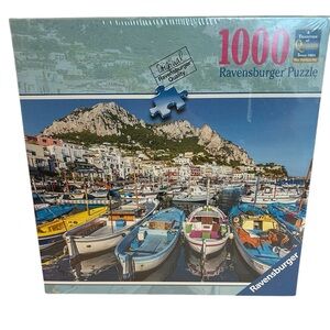 Ravensburger Boats Puzzle Colorful Marina 1000 Piece NEW Sealed